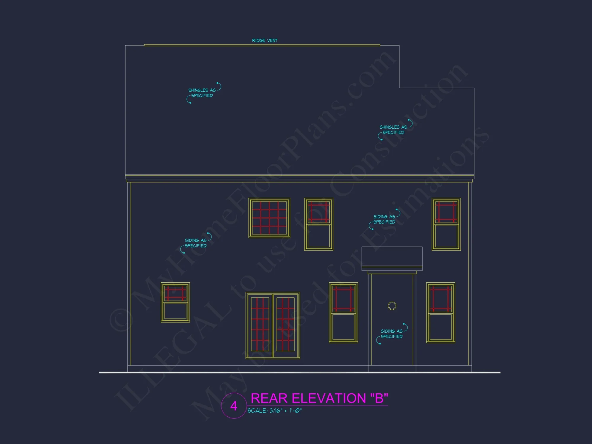 Spacious house Plan with CAD Designs & Architectural Blueprint