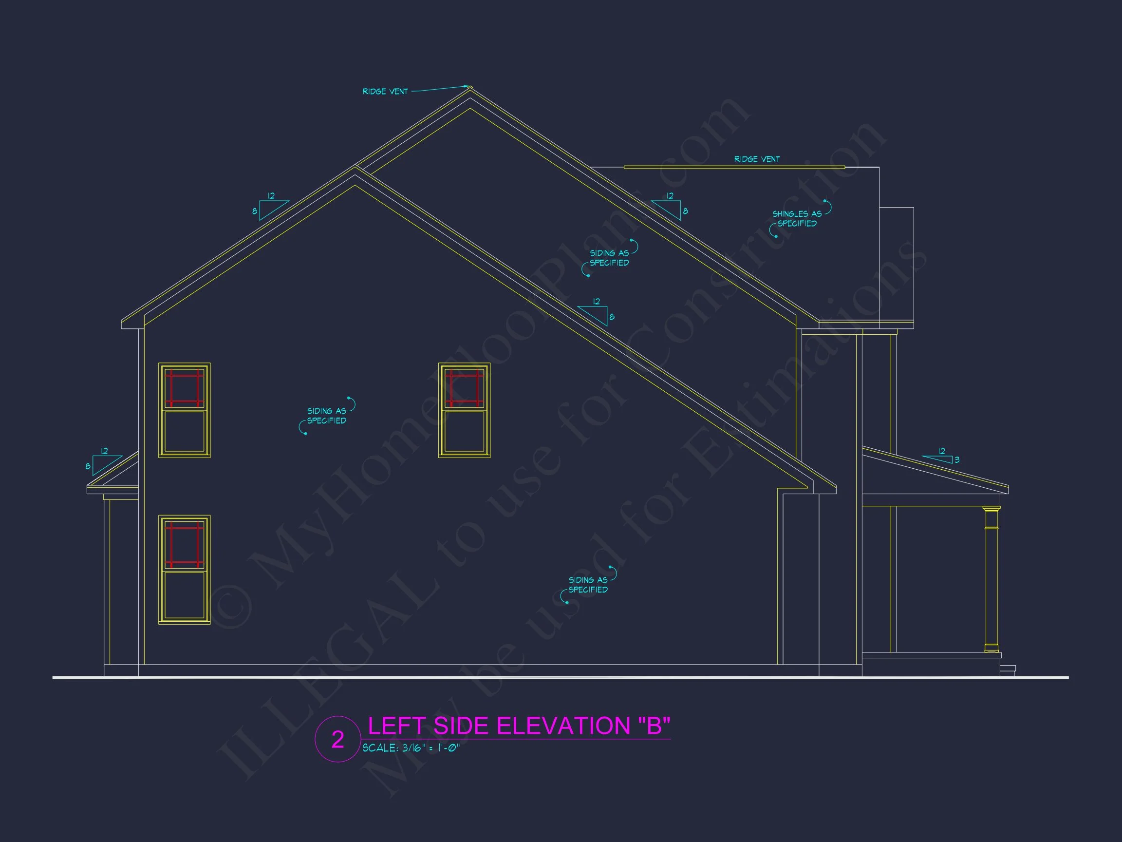 Spacious house Plan with CAD Designs & Architectural Blueprint
