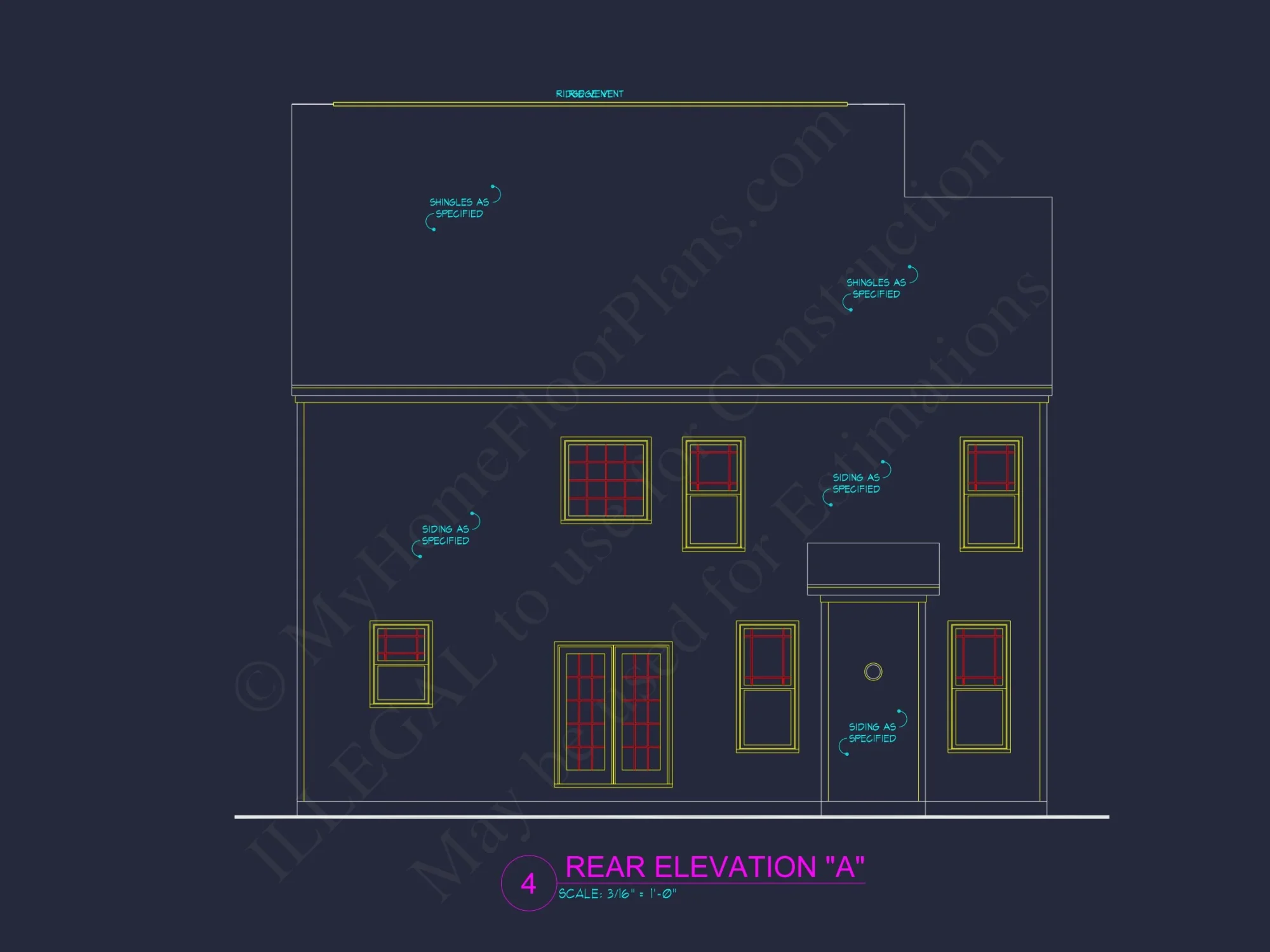 Spacious house Plan with CAD Designs & Architectural Blueprint