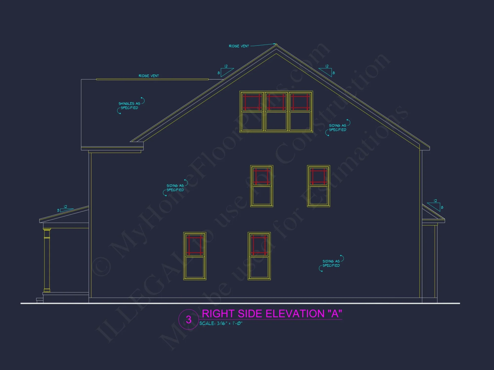 Spacious house Plan with CAD Designs & Architectural Blueprint