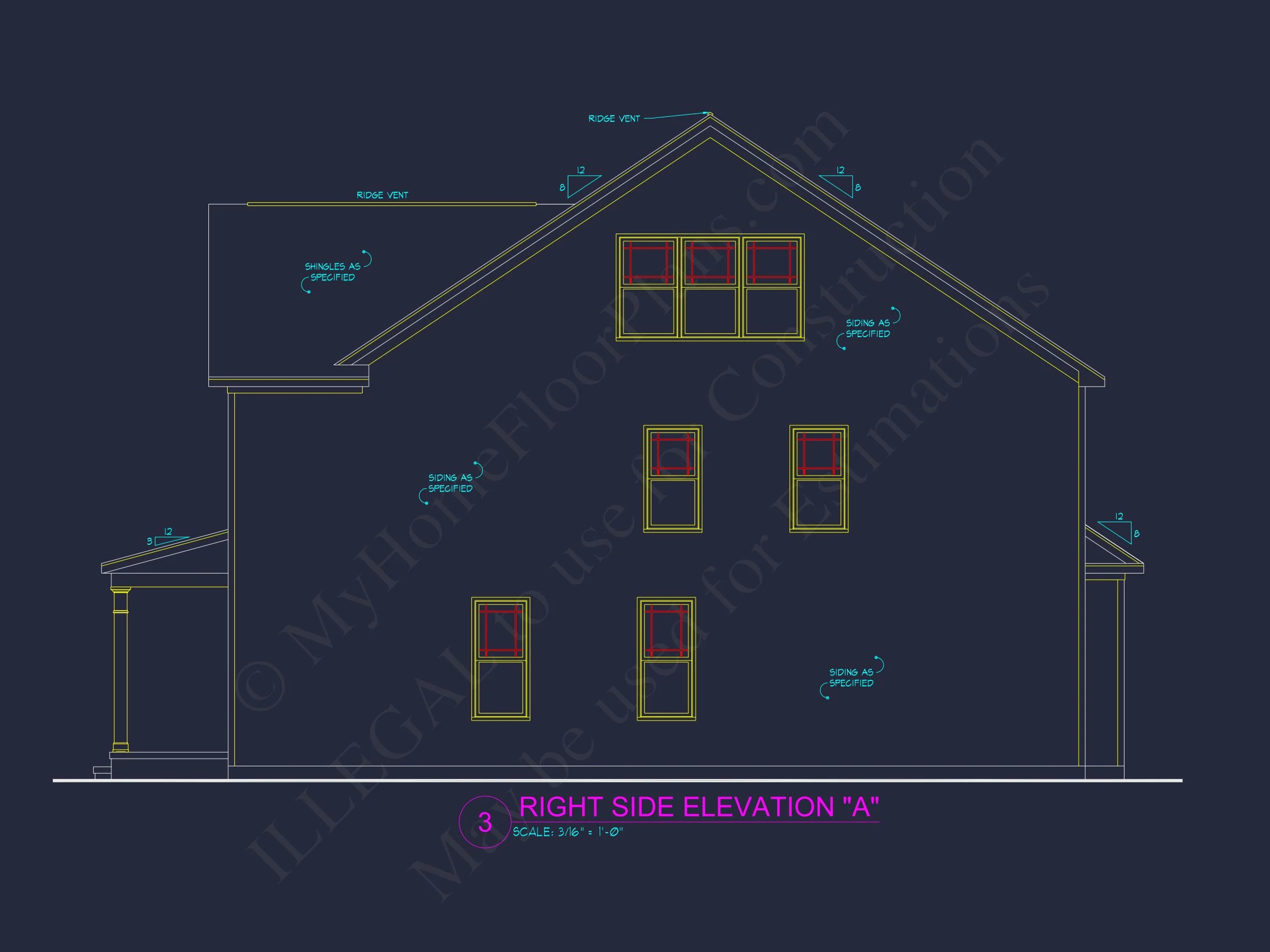 Spacious house Plan with CAD Designs & Architectural Blueprint