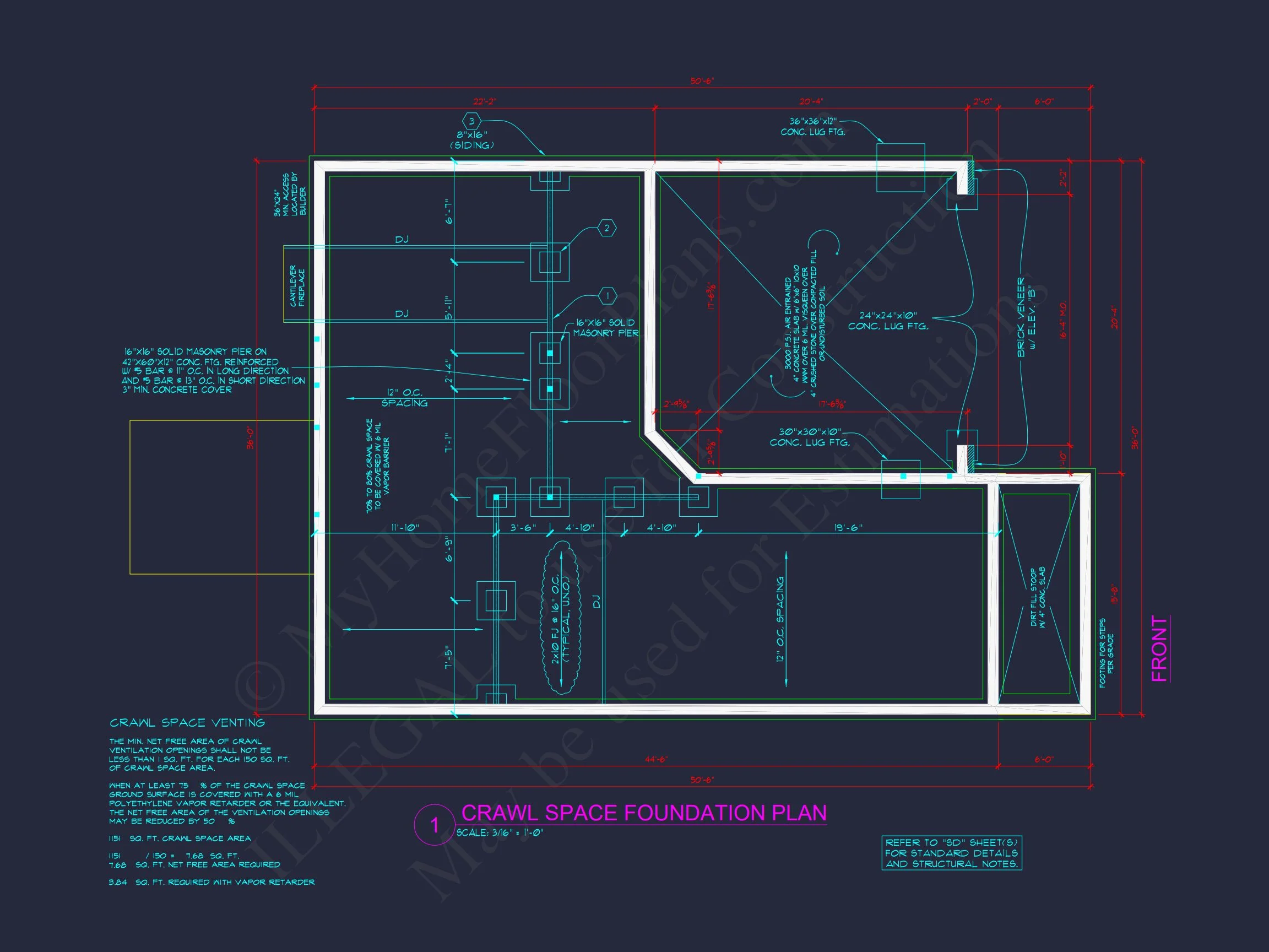 8-1052 HOUSE PLAN - Traditional Colonial Home Plan - 4-Bed, 2.5-Bath, 2,629 SF 19 2629 Sq Ft