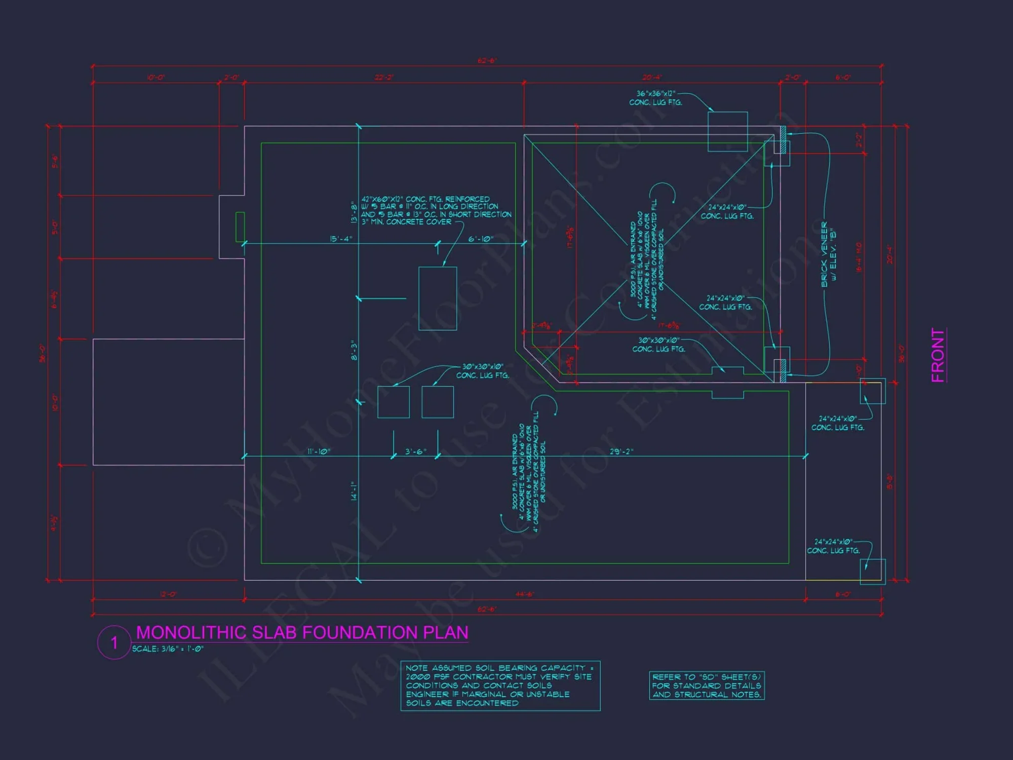 Traditional 4-Bedroom house Plan with 2-Car Garage