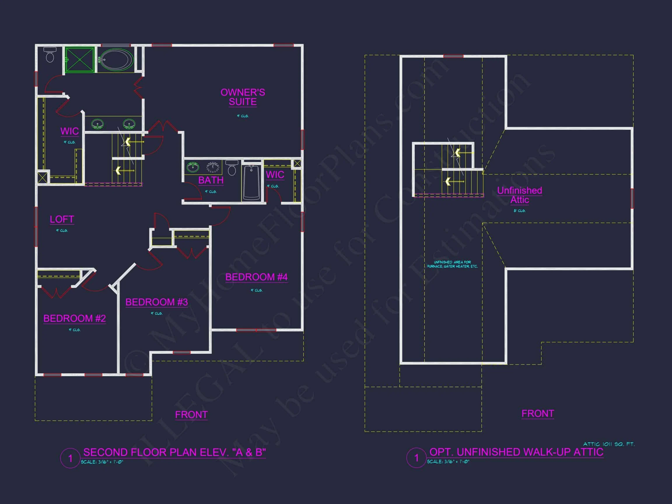 8-1052 HOUSE PLAN - Traditional Colonial Home Plan - 4-Bed, 2.5-Bath, 2,629 SF 12 Traditional 4-Bedroom house Plan with 2-Car Garage