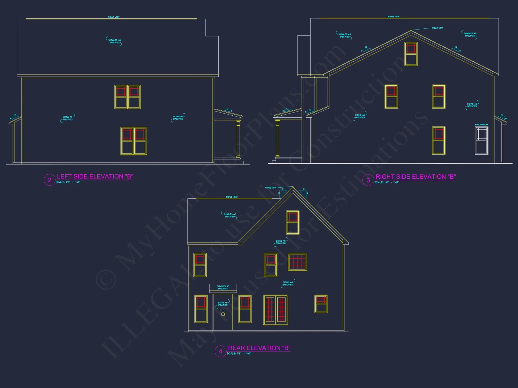 Traditional 4-Bedroom house Plan with 2-Car Garage