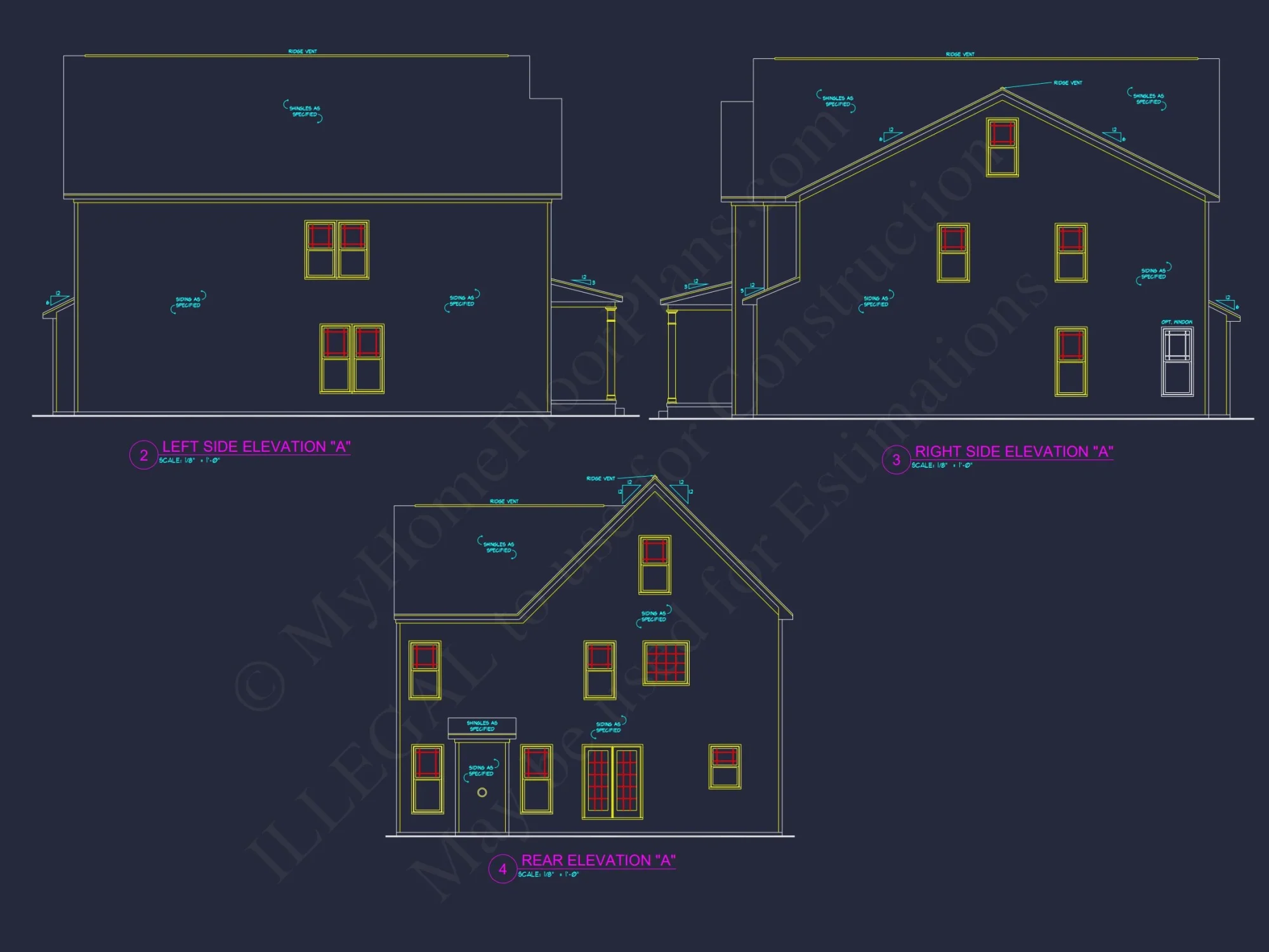 Traditional 4-Bedroom house Plan with 2-Car Garage