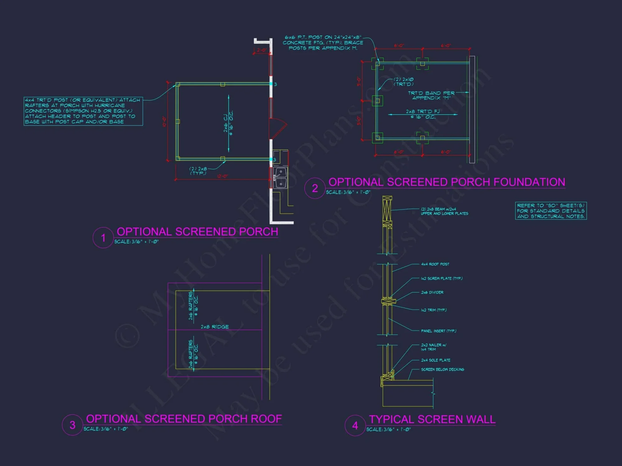 Modern Craftsman house Plan - 2-Story Floor Plan with CAD Designs