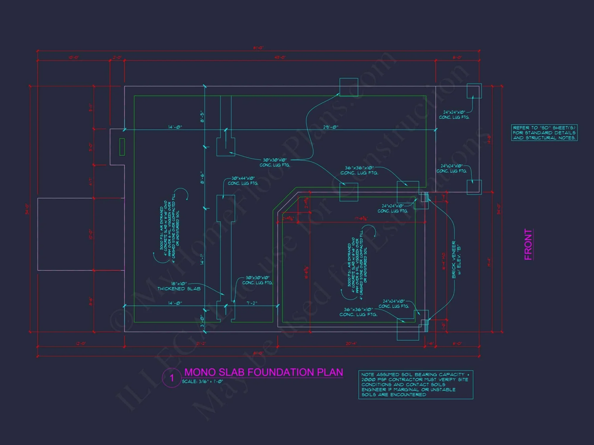 Modern Craftsman house Plan - 2-Story Floor Plan with CAD Designs
