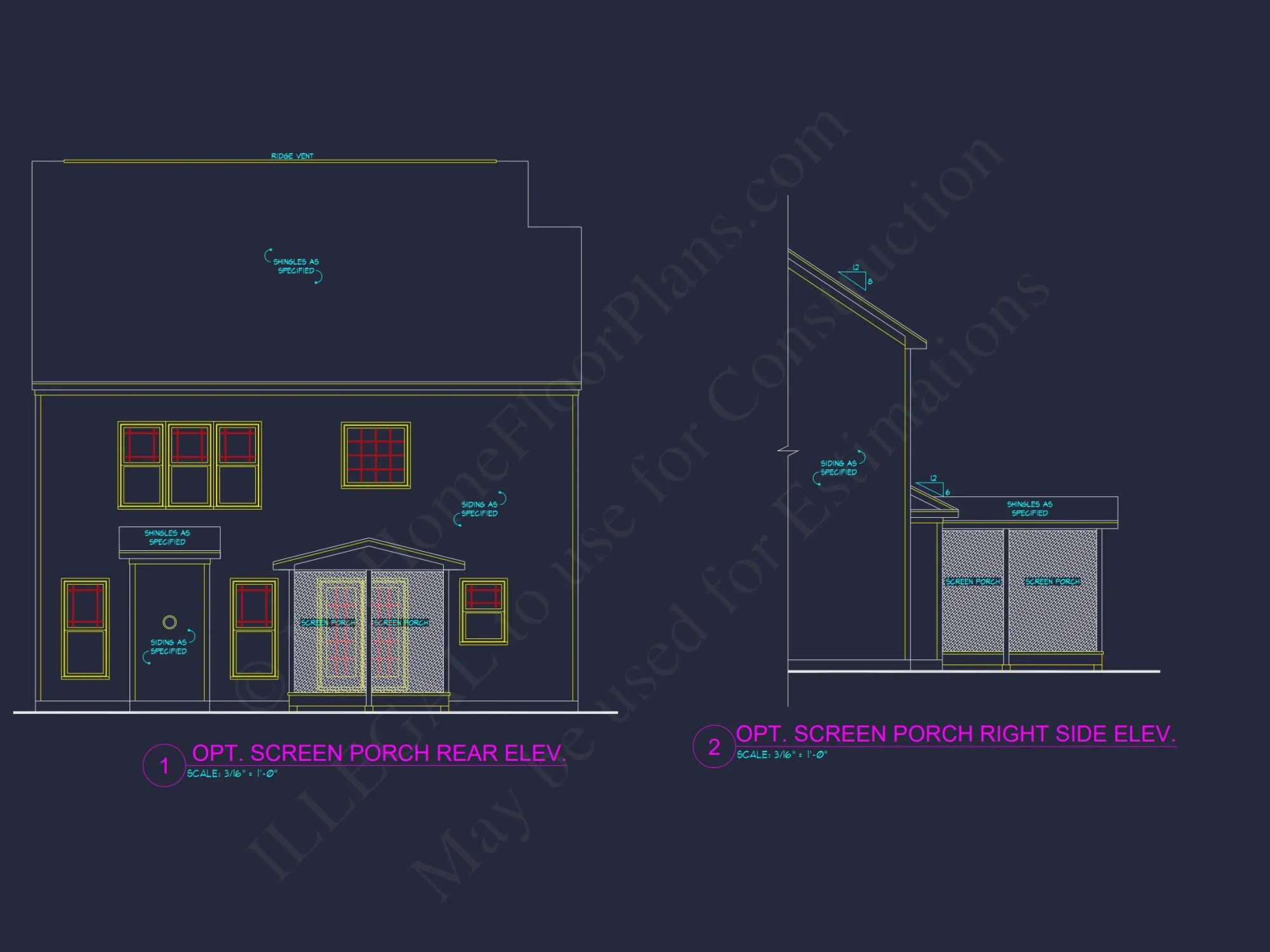 Modern Craftsman house Plan - 2-Story Floor Plan with CAD Designs