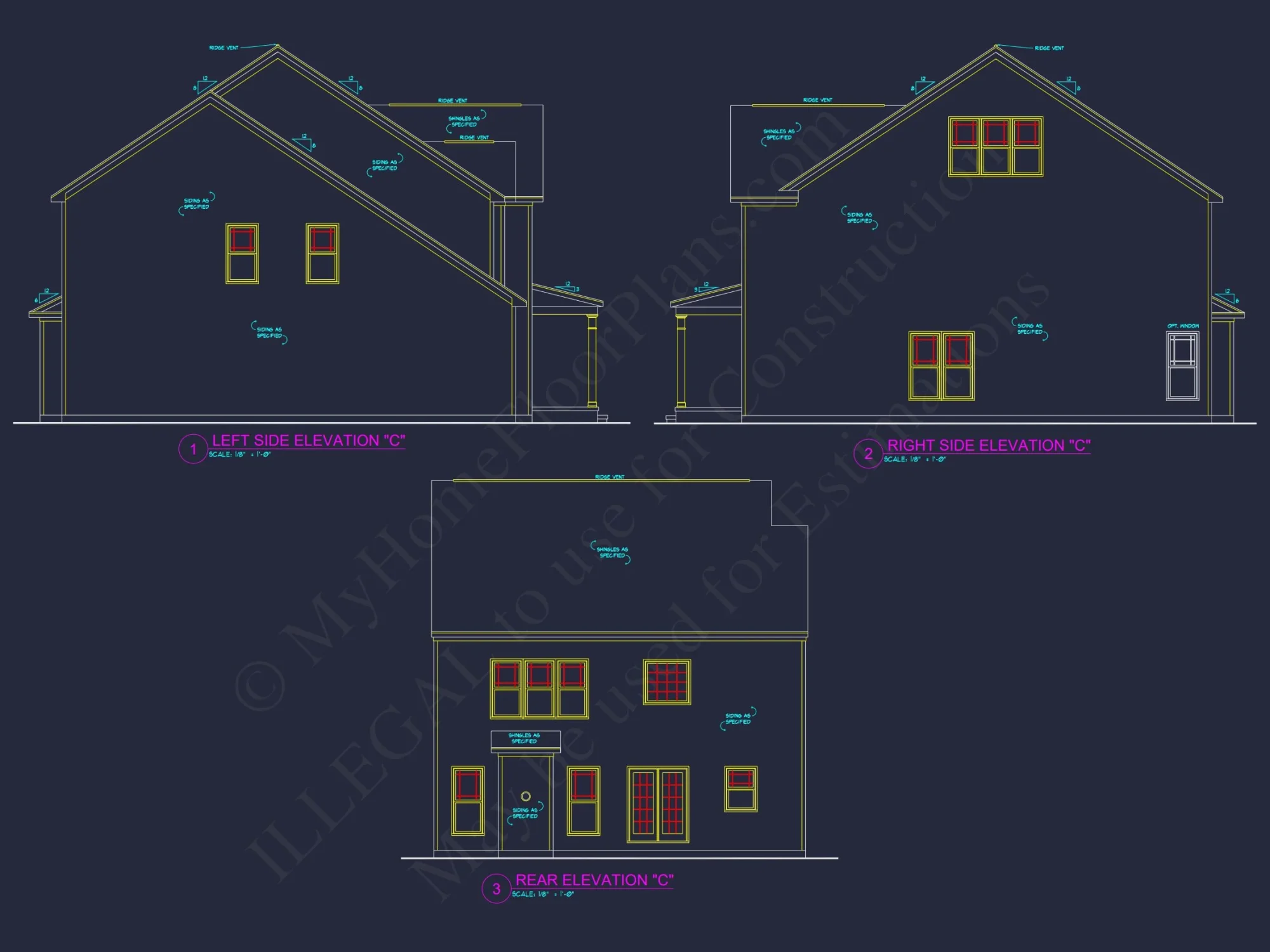Modern Craftsman house Plan - 2-Story Floor Plan with CAD Designs