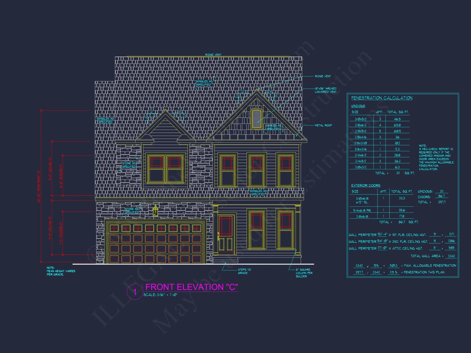 Modern Craftsman house Plan - 2-Story Floor Plan with CAD Designs