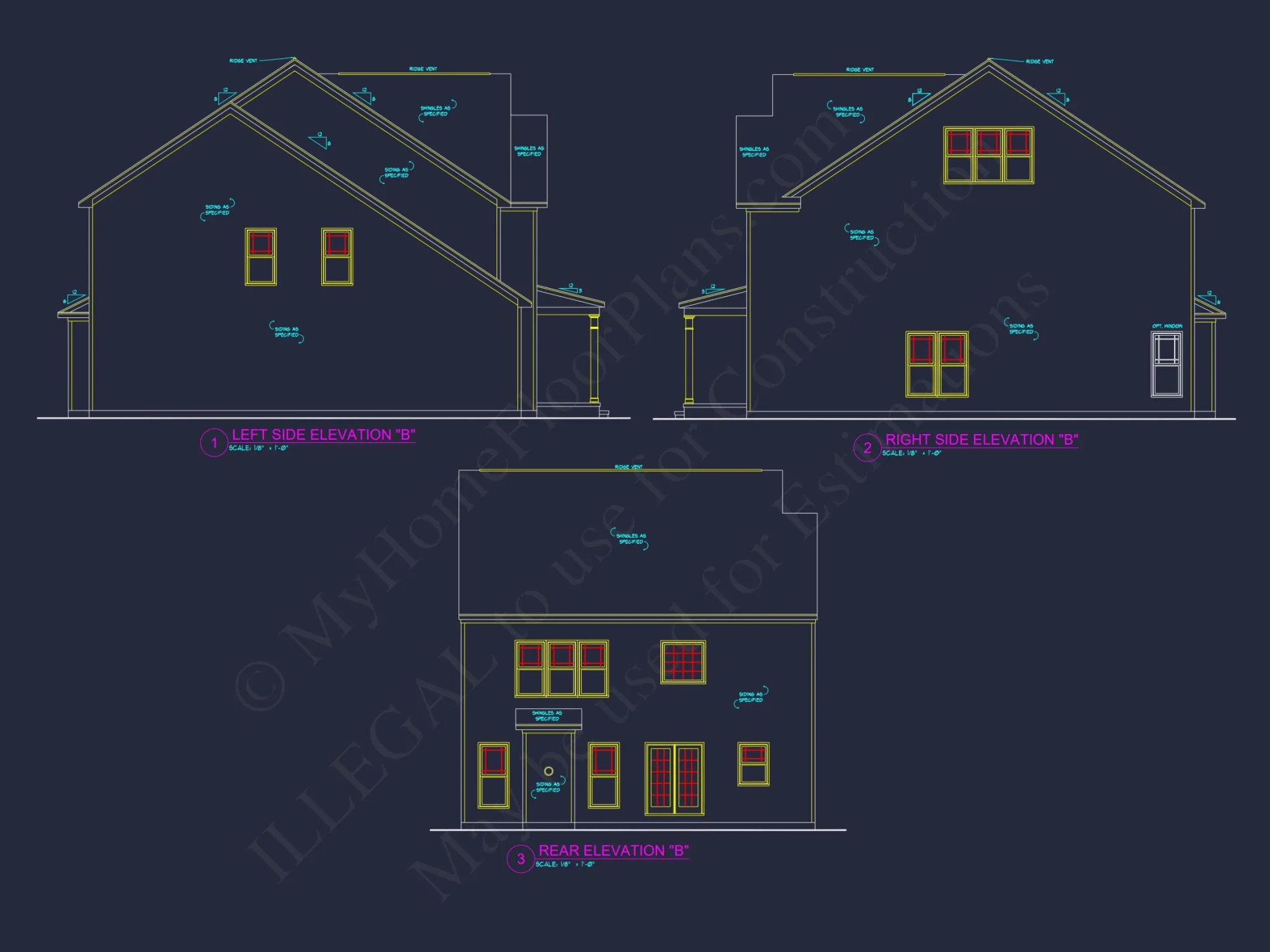 Modern Craftsman house Plan - 2-Story Floor Plan with CAD Designs