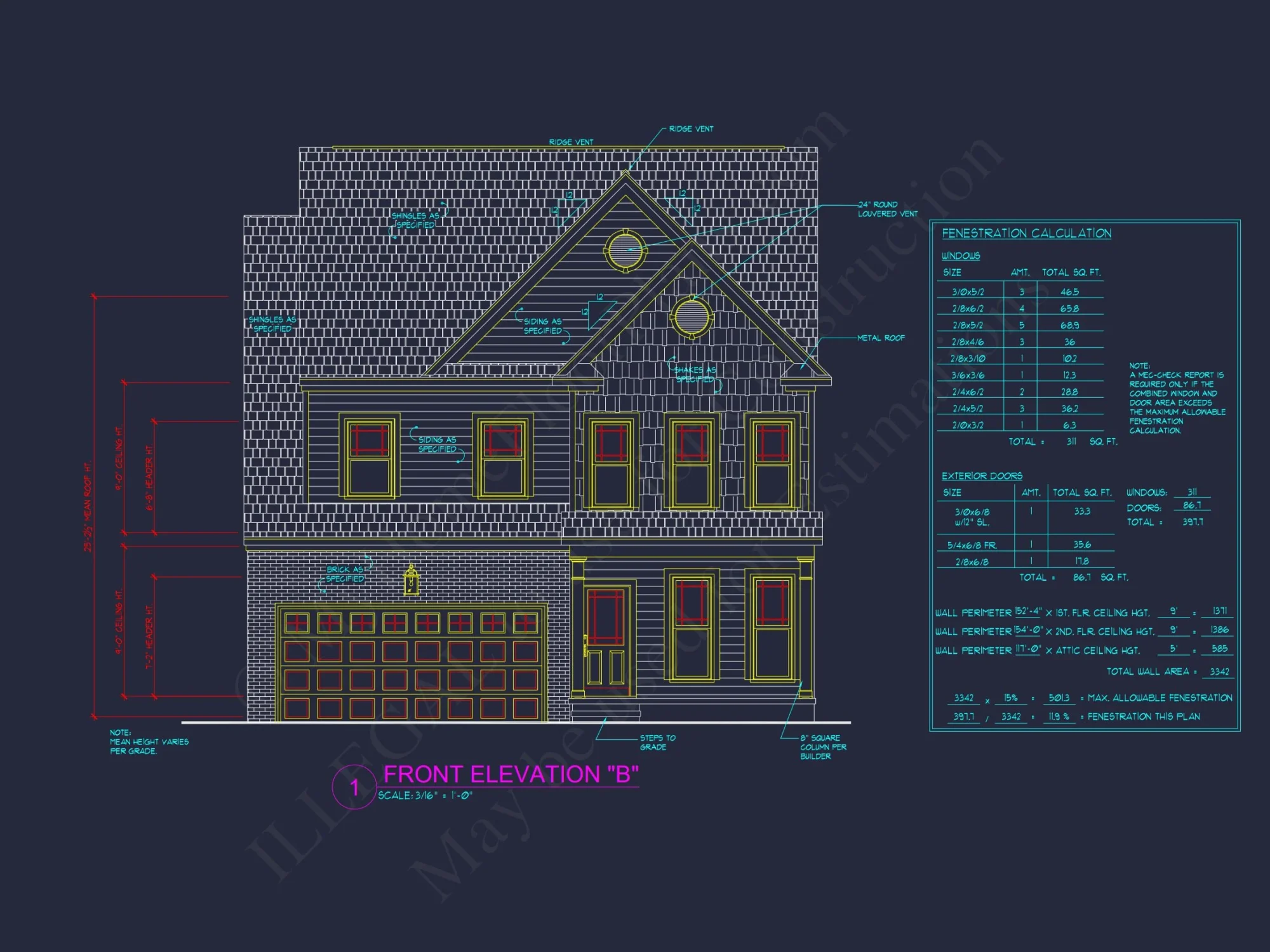 Modern Craftsman house Plan - 2-Story Floor Plan with CAD Designs
