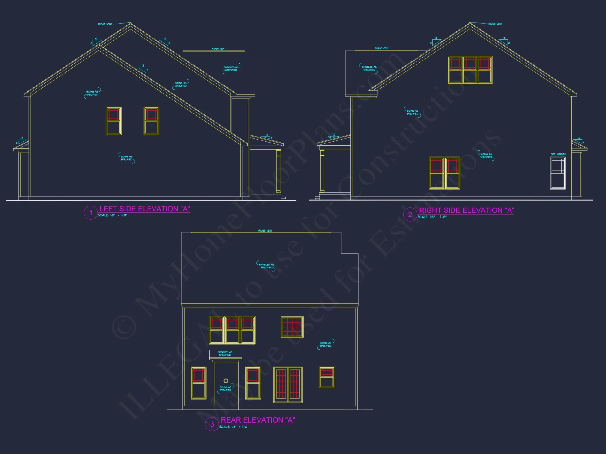 Modern Craftsman house Plan - 2-Story Floor Plan with CAD Designs