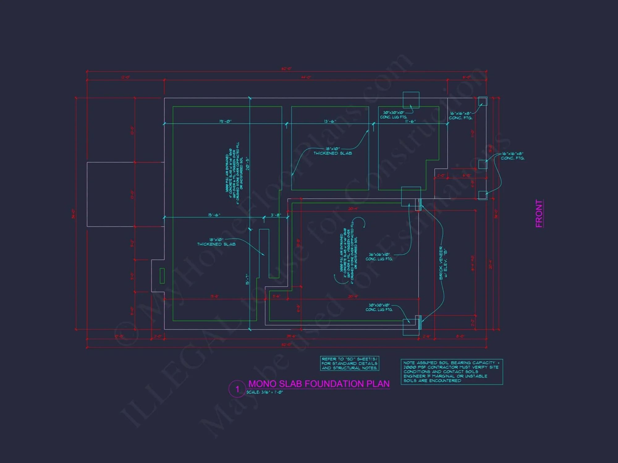 Modern house Plan with 4 Bedrooms, 2 Stories & CAD Designs