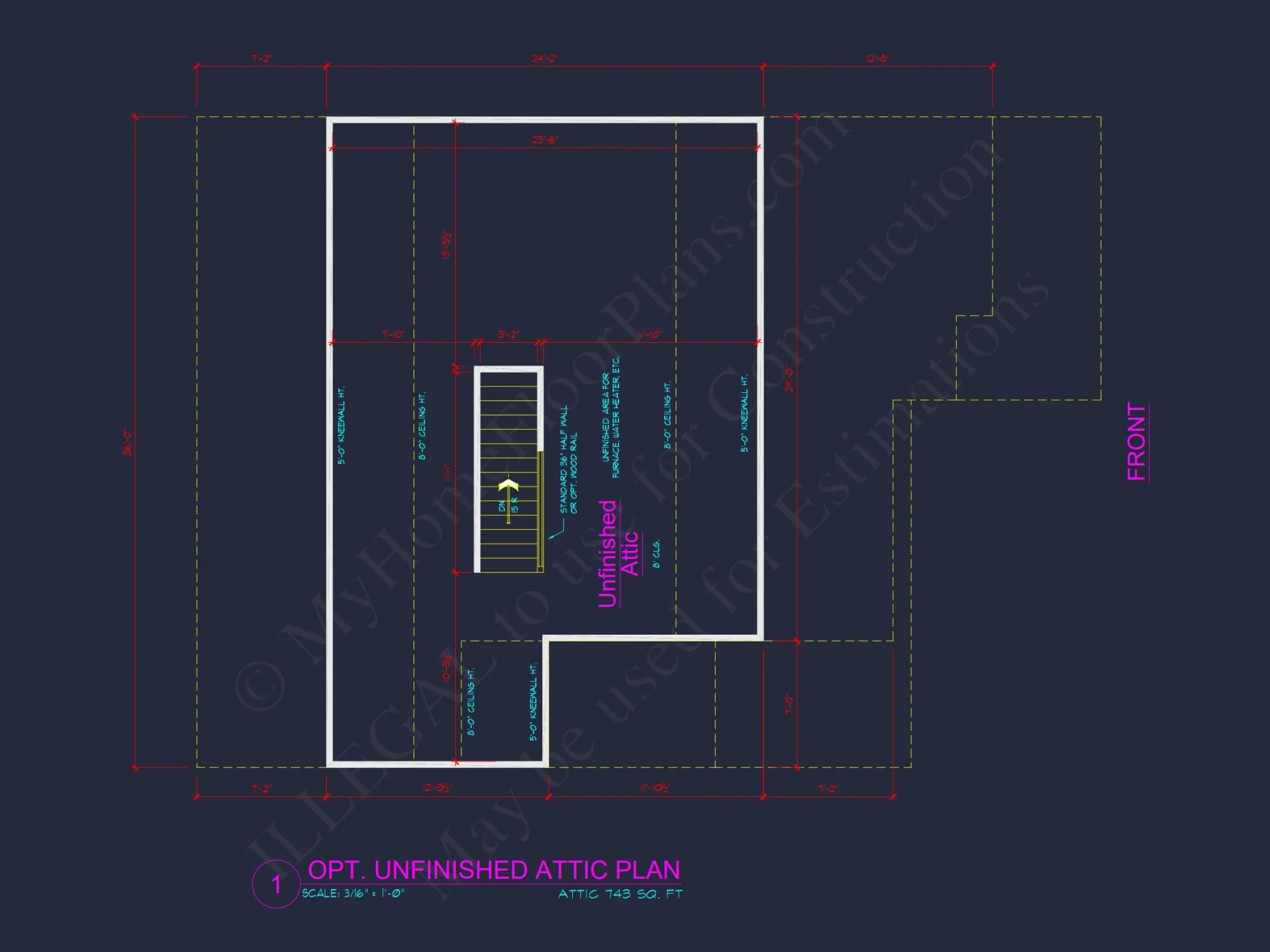 Modern house Plan with 4 Bedrooms, 2 Stories & CAD Designs