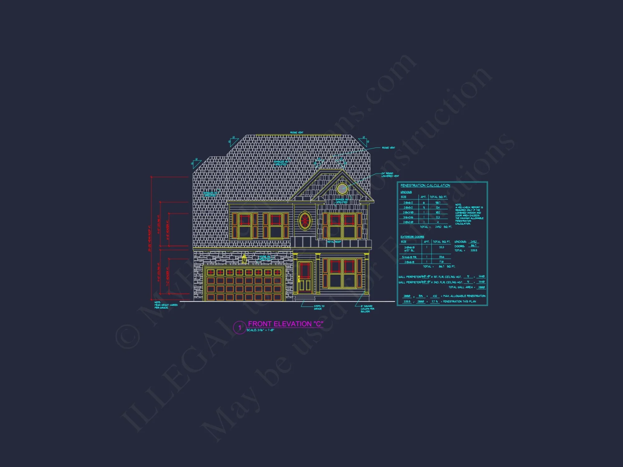 Modern house Plan with 4 Bedrooms, 2 Stories & CAD Designs