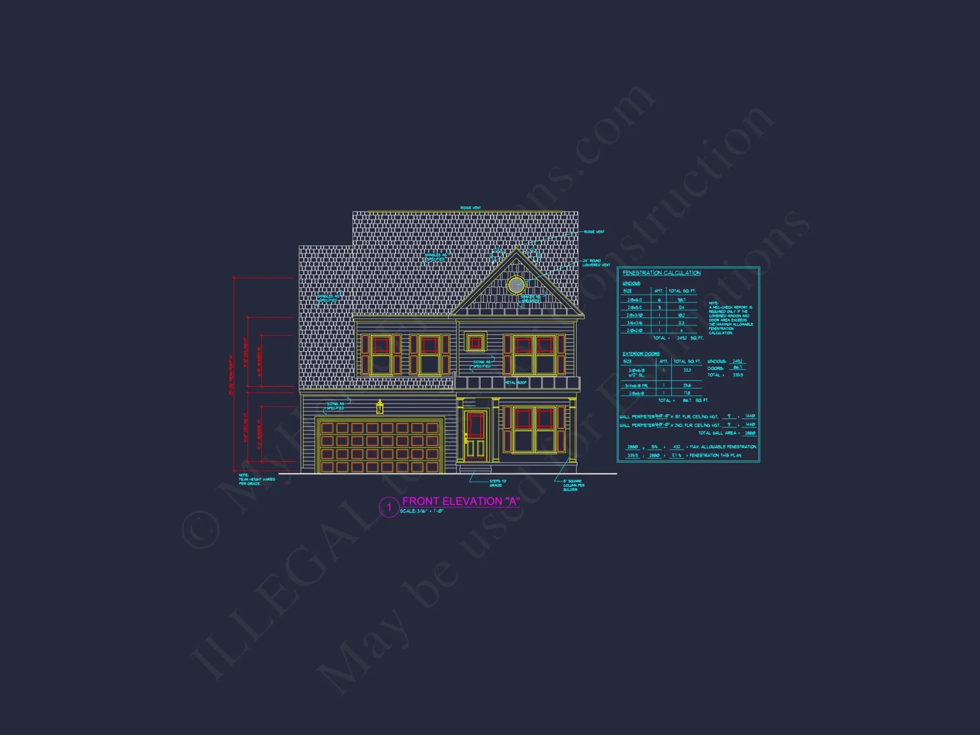 Modern house Plan with 4 Bedrooms, 2 Stories & CAD Designs