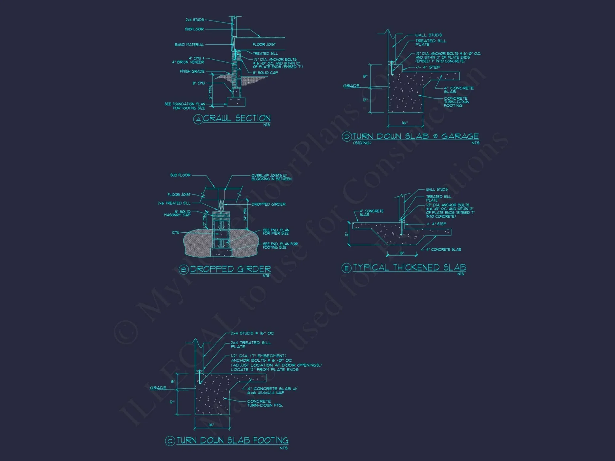 Traditional house Plan with 4 Bedrooms and CAD Blueprints