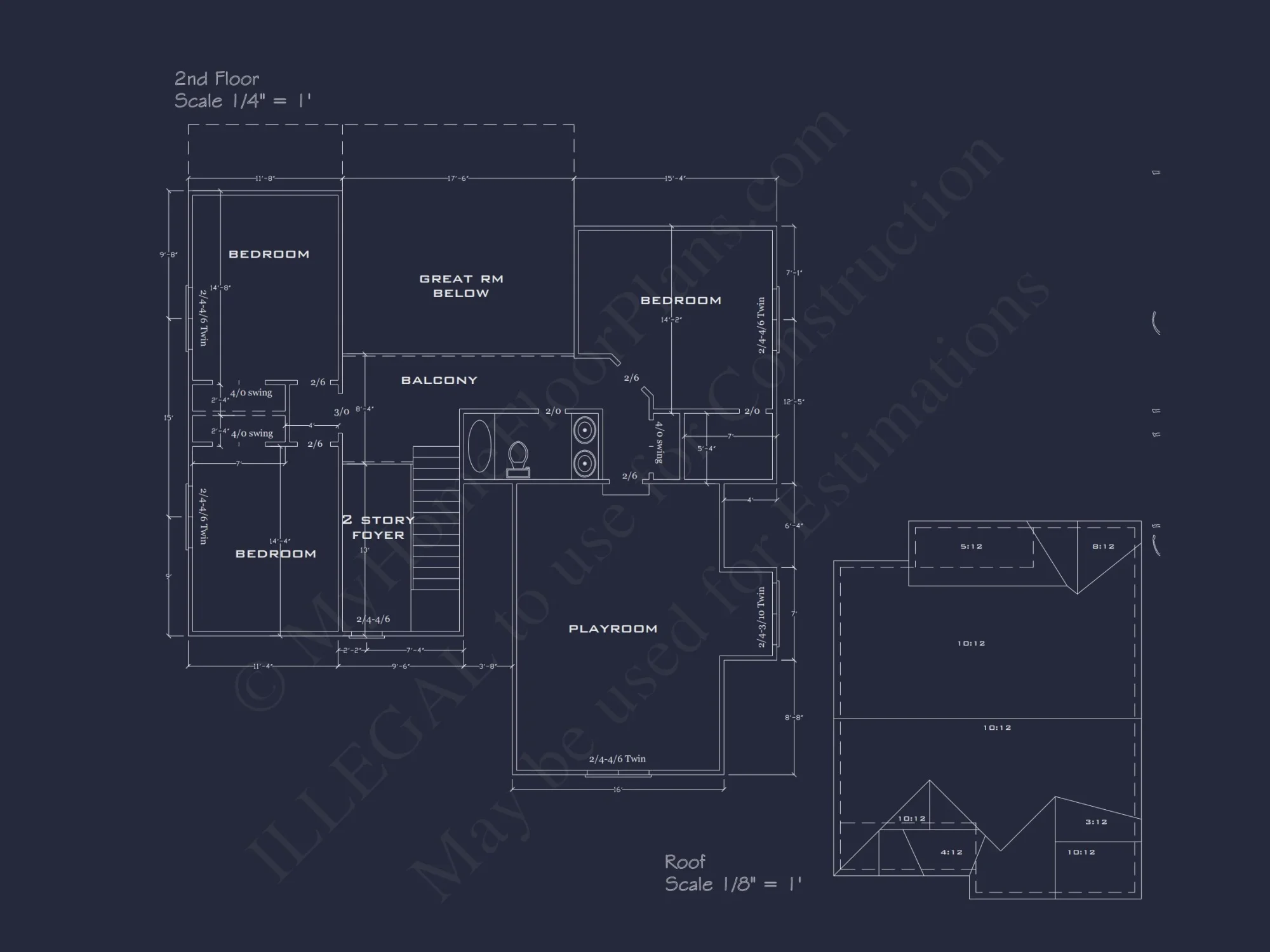 Beautiful Two-Story house Plan with CAD Blueprint Designs