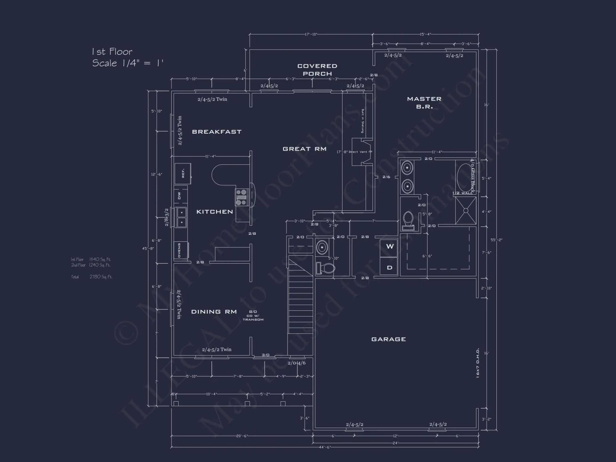 Beautiful Two-Story house Plan with CAD Blueprint Designs