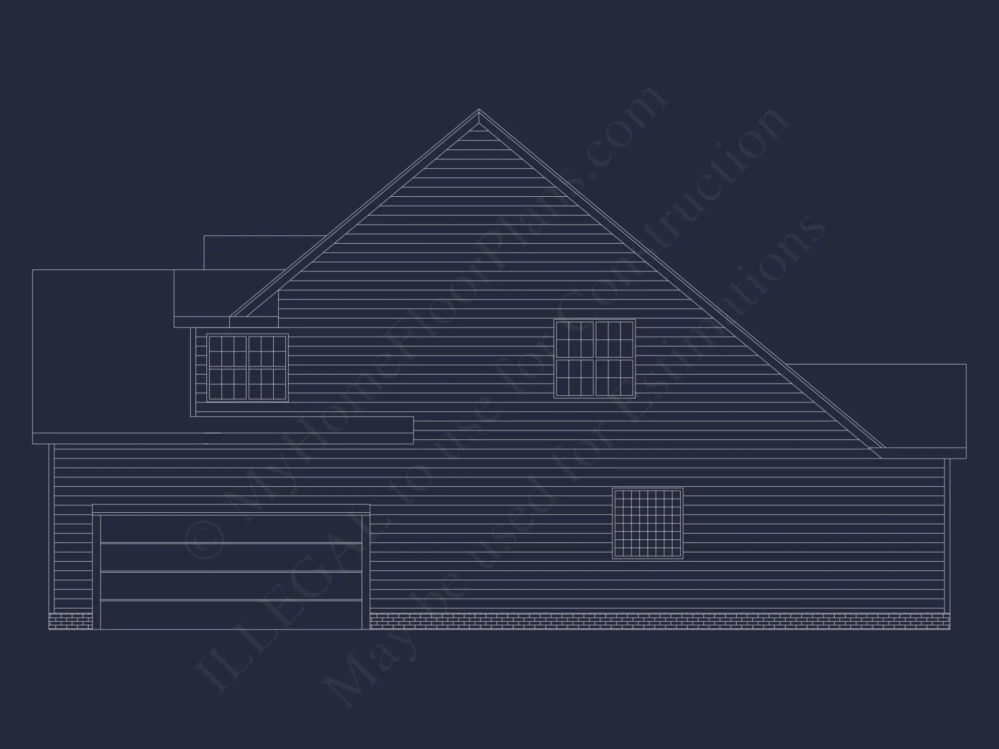 Beautiful Two-Story house Plan with CAD Blueprint Designs