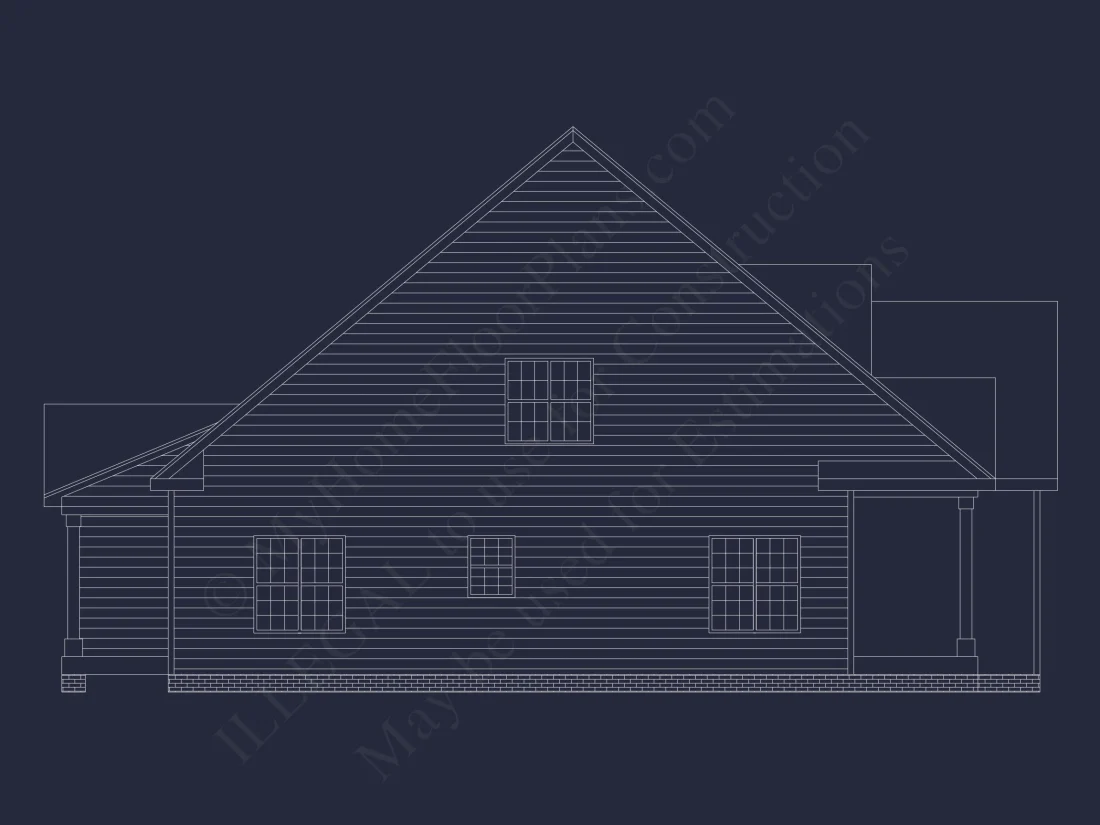 Beautiful Two-Story house Plan with CAD Blueprint Designs