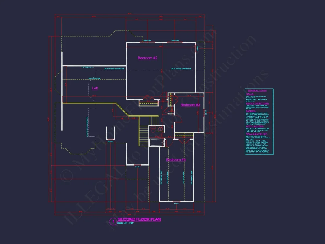 Craftsman house Plan with Spacious Floor Plan and CAD Blueprint