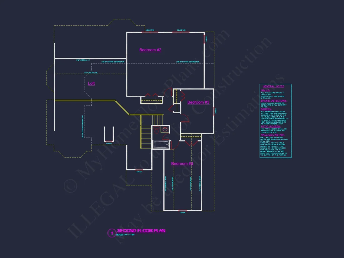 Craftsman house Plan with Spacious Floor Plan and CAD Blueprint
