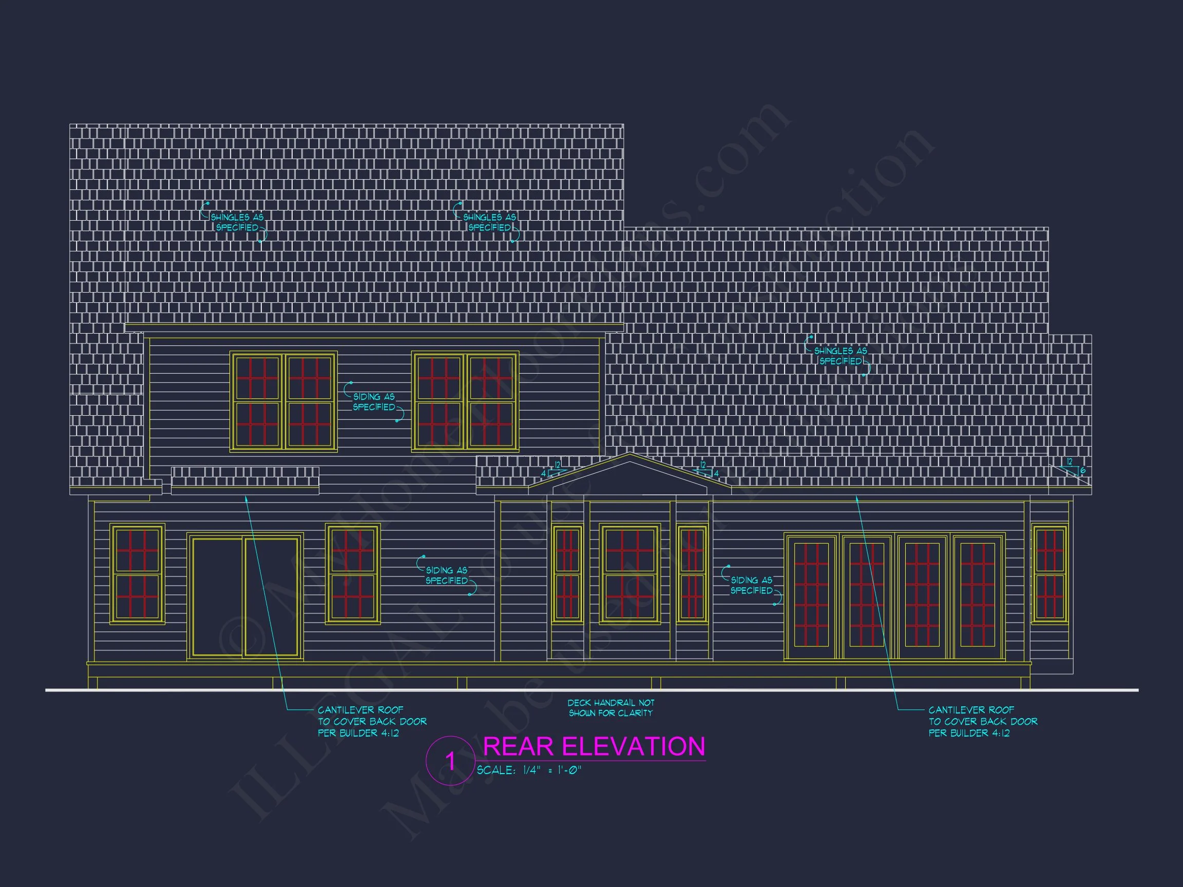 Craftsman house Plan with Spacious Floor Plan and CAD Blueprint