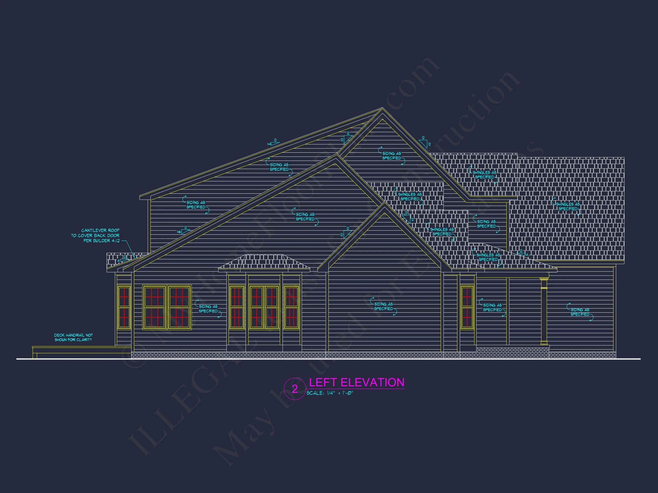 Craftsman house Plan with Spacious Floor Plan and CAD Blueprint