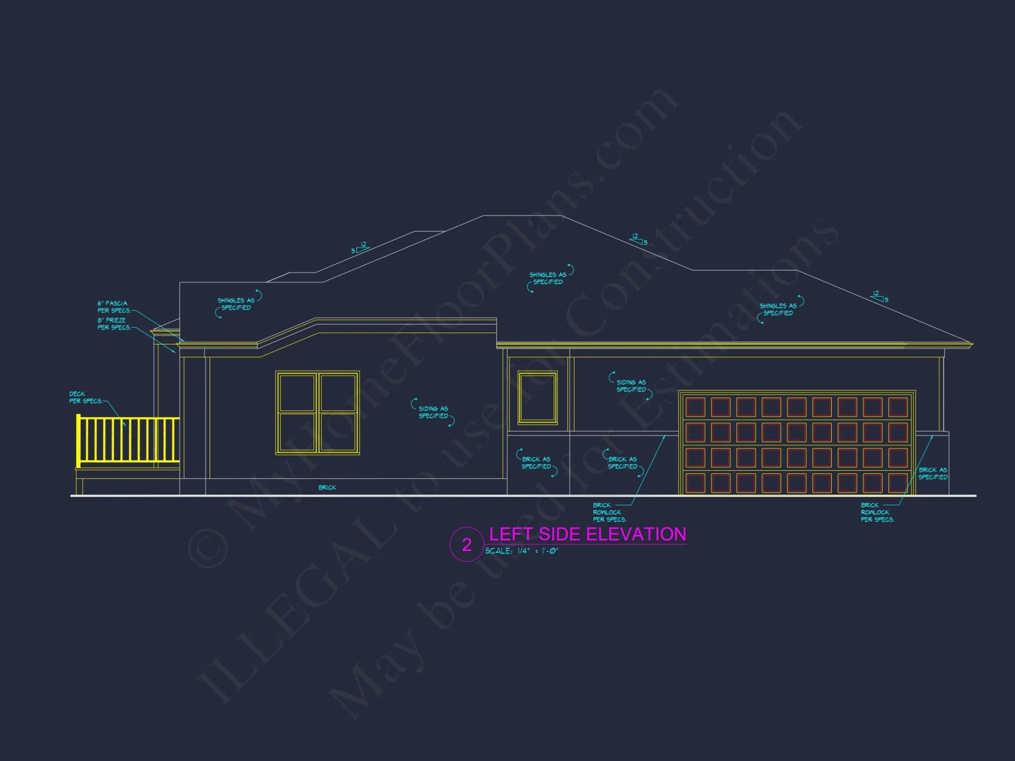 Modern Craftsman house Plan with Open Floor Blueprint Design