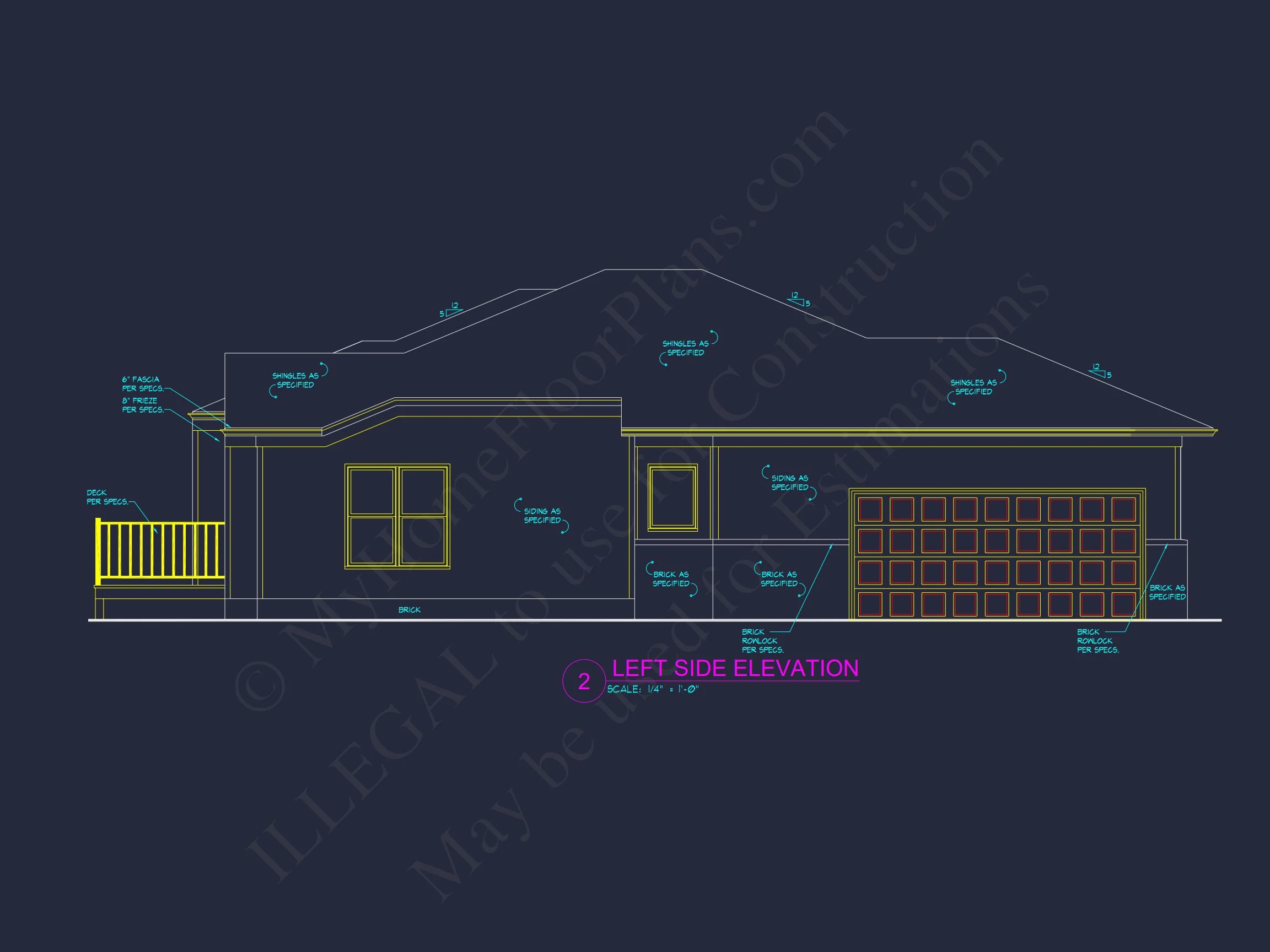 Modern Craftsman house Plan with Open Floor Blueprint Design