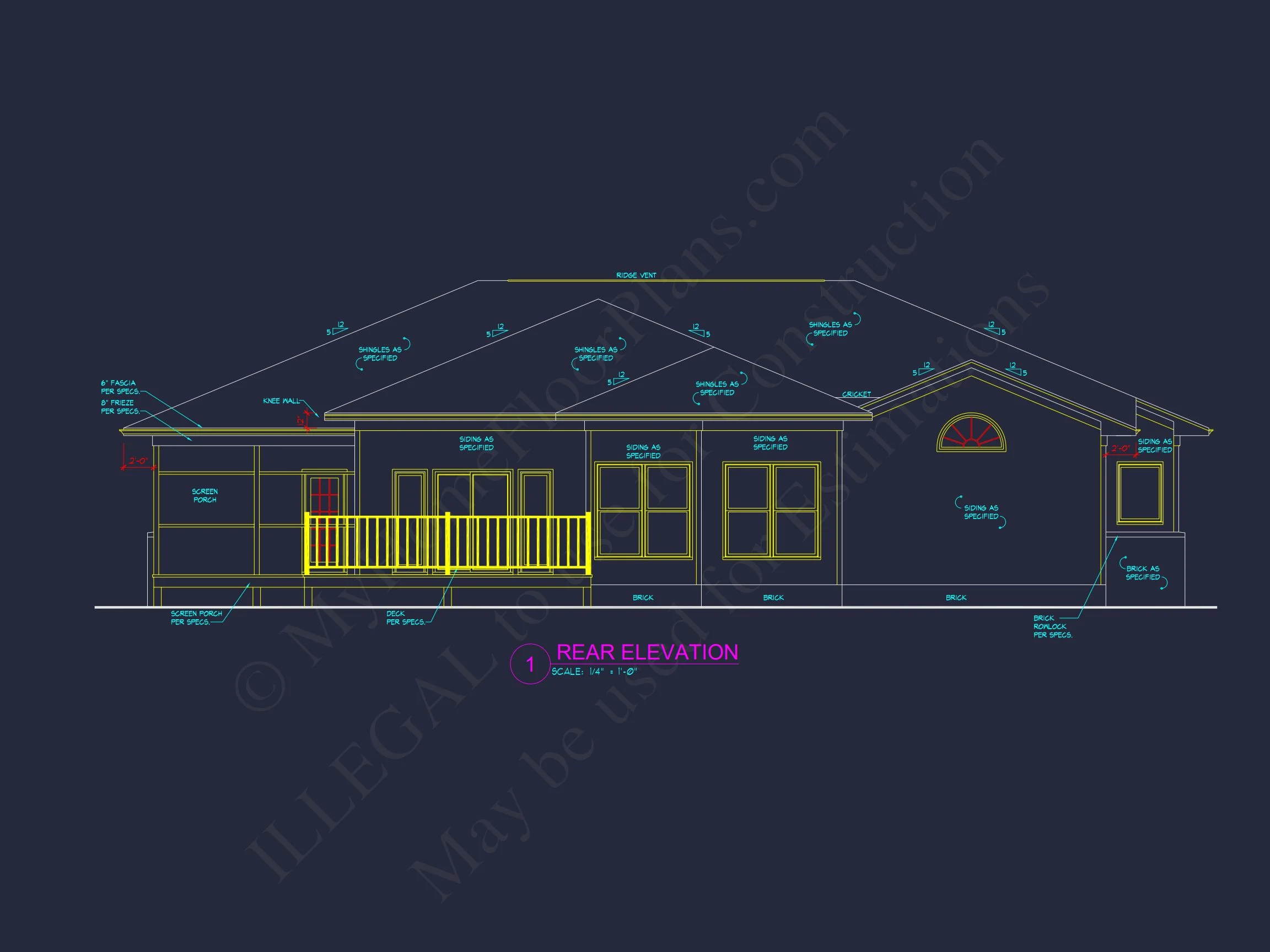 Modern Craftsman house Plan with Open Floor Blueprint Design