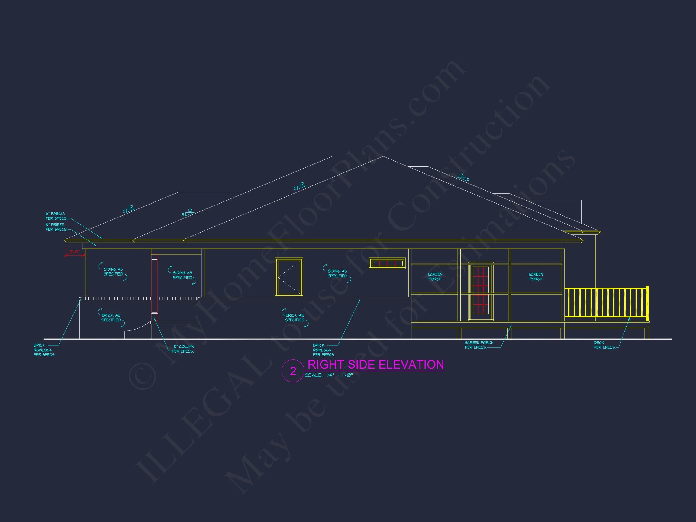 Modern Craftsman house Plan with Open Floor Blueprint Design
