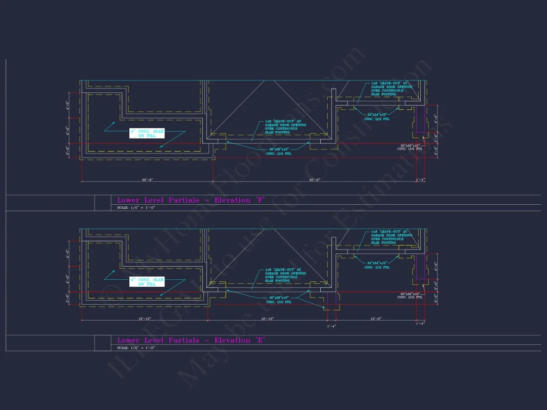 Spacious 3-Story house Plan with 4 Beds, 3-Car Garage & CAD Designs