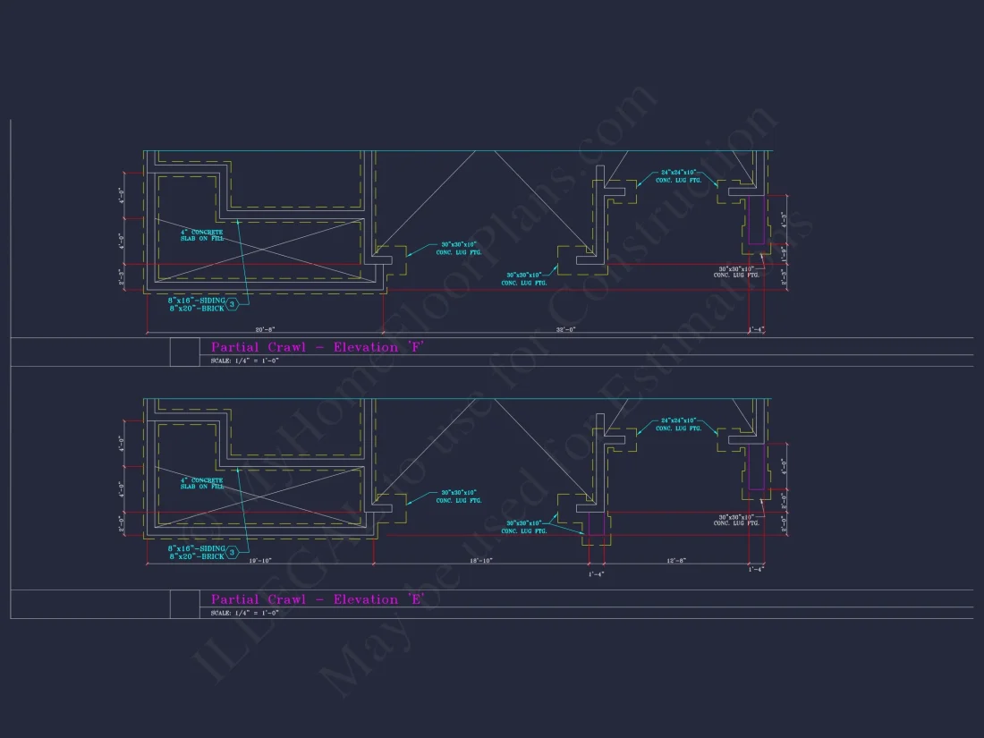 Spacious 3-Story house Plan with 4 Beds, 3-Car Garage & CAD Designs