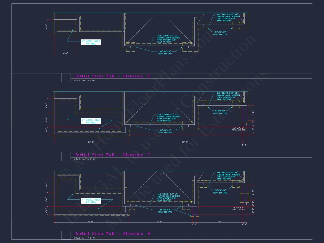 Spacious 3-Story house Plan with 4 Beds, 3-Car Garage & CAD Designs