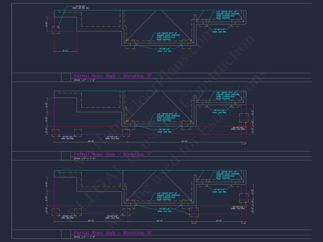 Spacious 3-Story house Plan with 4 Beds, 3-Car Garage & CAD Designs