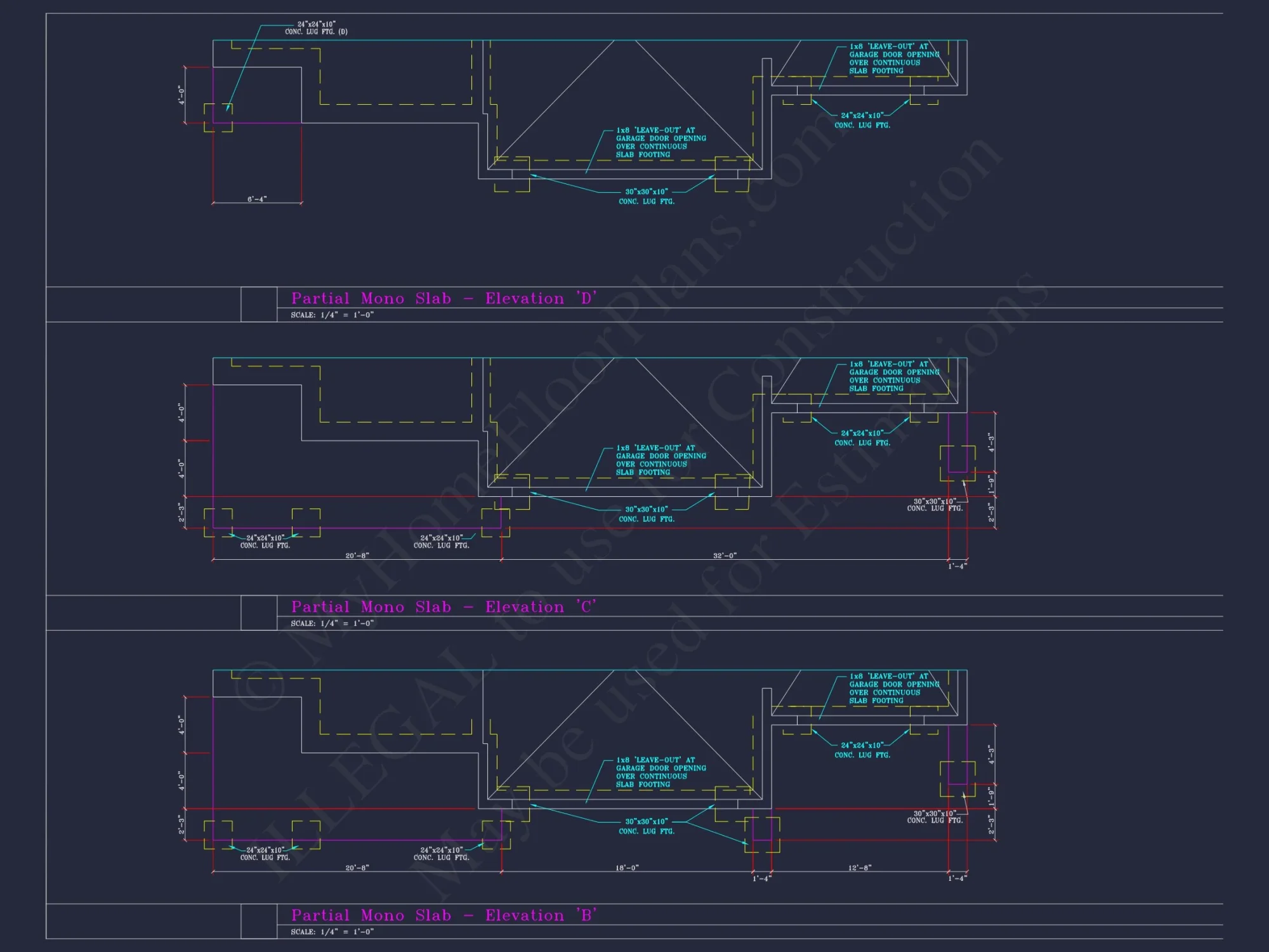 Spacious 3-Story house Plan with 4 Beds, 3-Car Garage & CAD Designs