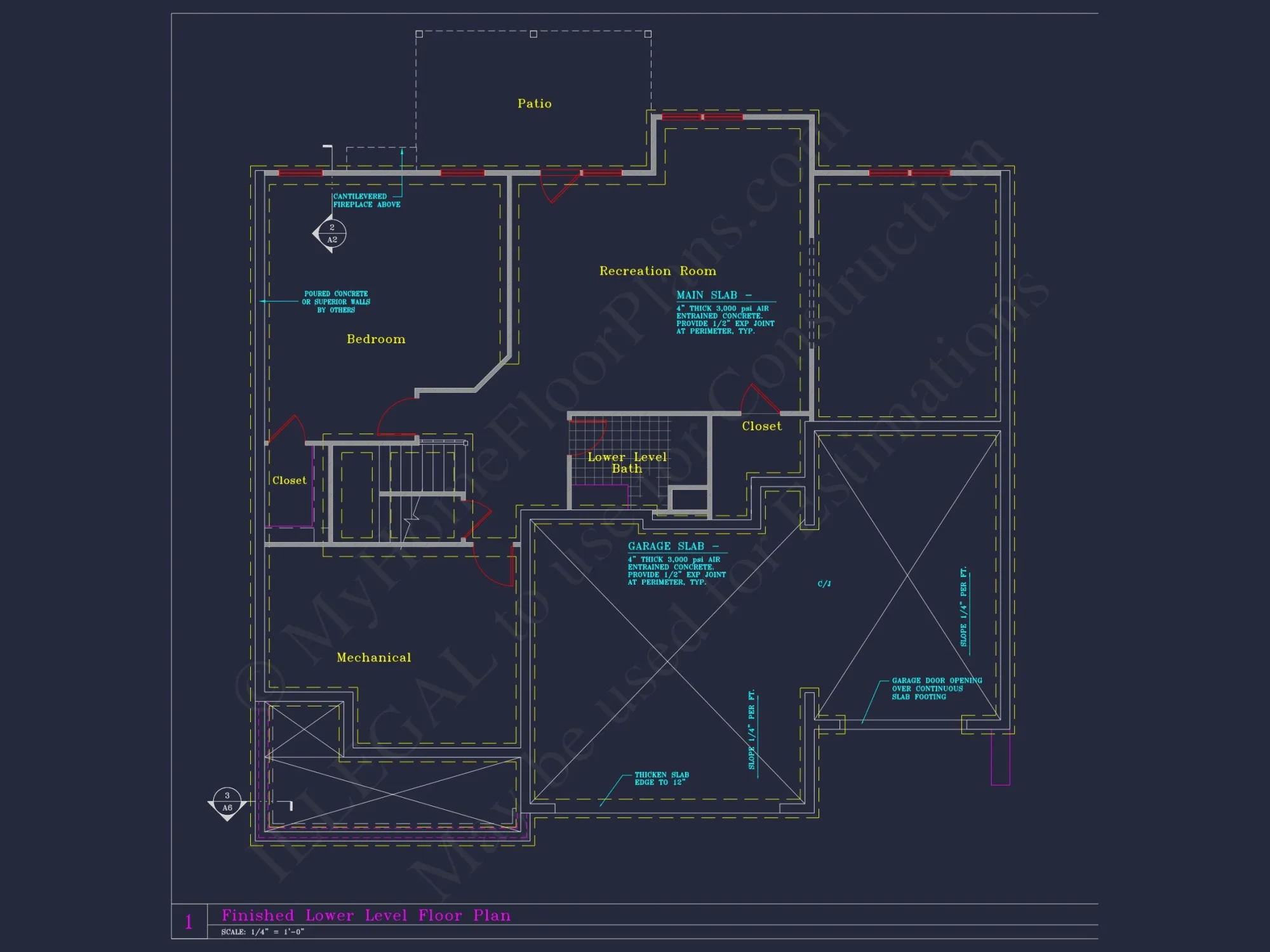 Spacious 3-Story house Plan with 4 Beds, 3-Car Garage & CAD Designs