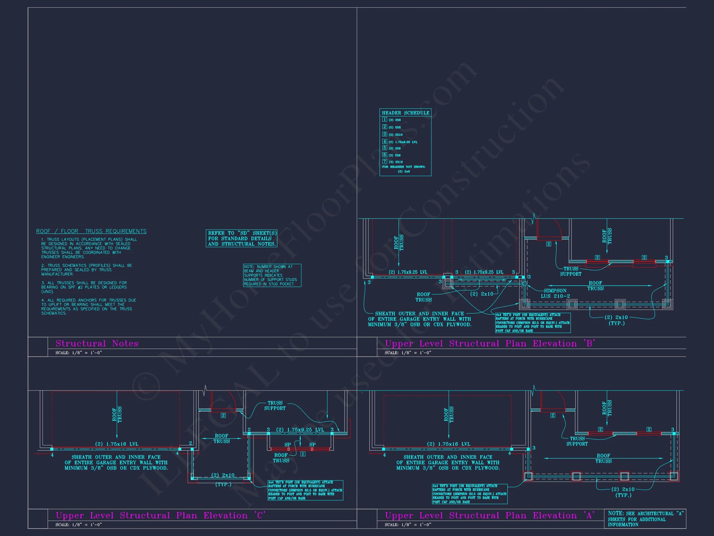 7-2325 HOUSE PLAN - Traditional Suburban Home Plan - 3-Bed, 2-Bath, 1,850 SF 29 Elegant 2-Story house Plan with 6 Elevations and Open Floor Plans