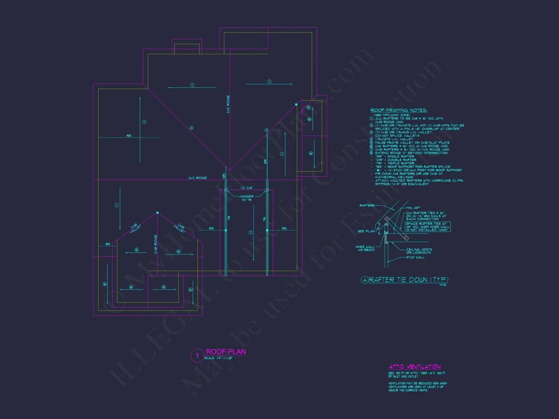Modern Craftsman house Plan with 4 Bedrooms and Open Floor