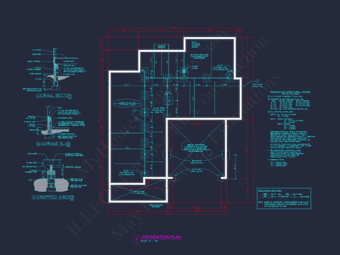 Modern Craftsman house Plan with 4 Bedrooms and Open Floor