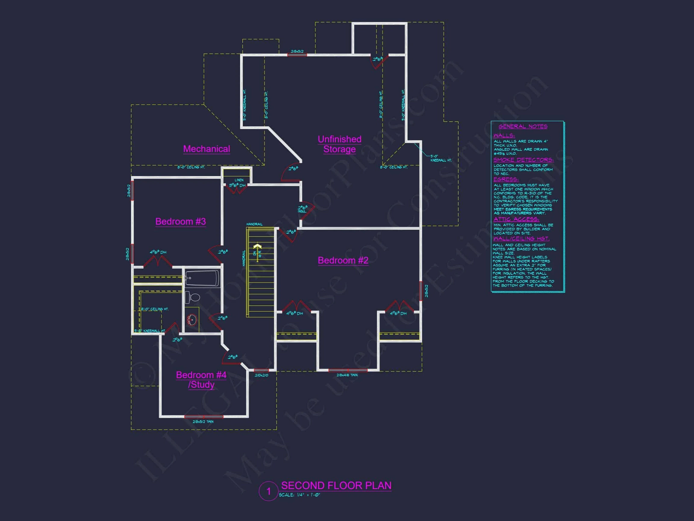 7-2131 HOUSE PLAN - Modern Farmhouse Home Plan - 4-Bed, 3-Bath, 2,450 SF 8 Modern Craftsman house Plan with 4 Bedrooms and Open Floor