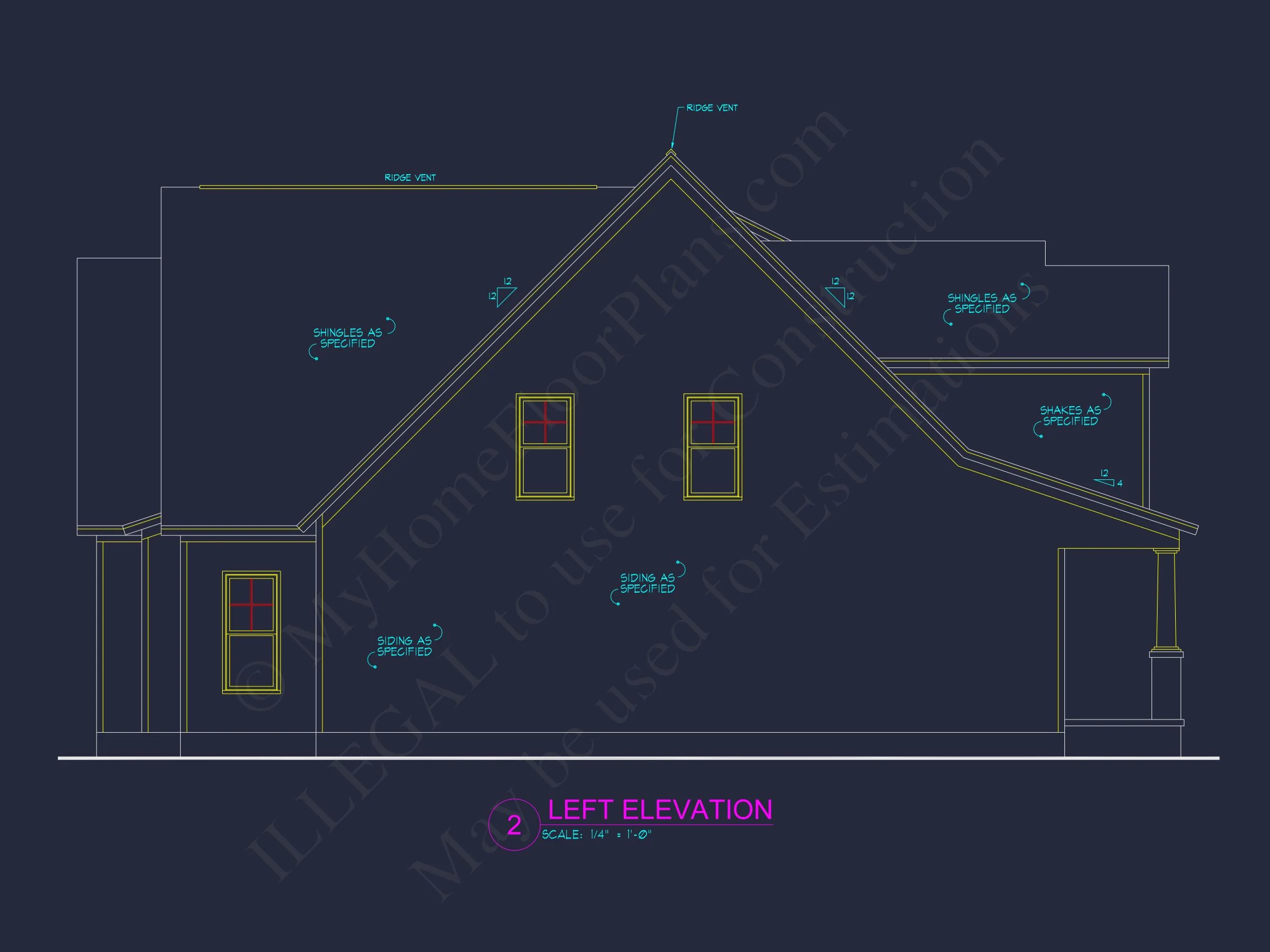 7-2131 HOUSE PLAN - Modern Farmhouse Home Plan - 4-Bed, 3-Bath, 2,450 SF 3 Modern Craftsman house Plan with 4 Bedrooms and Open Floor