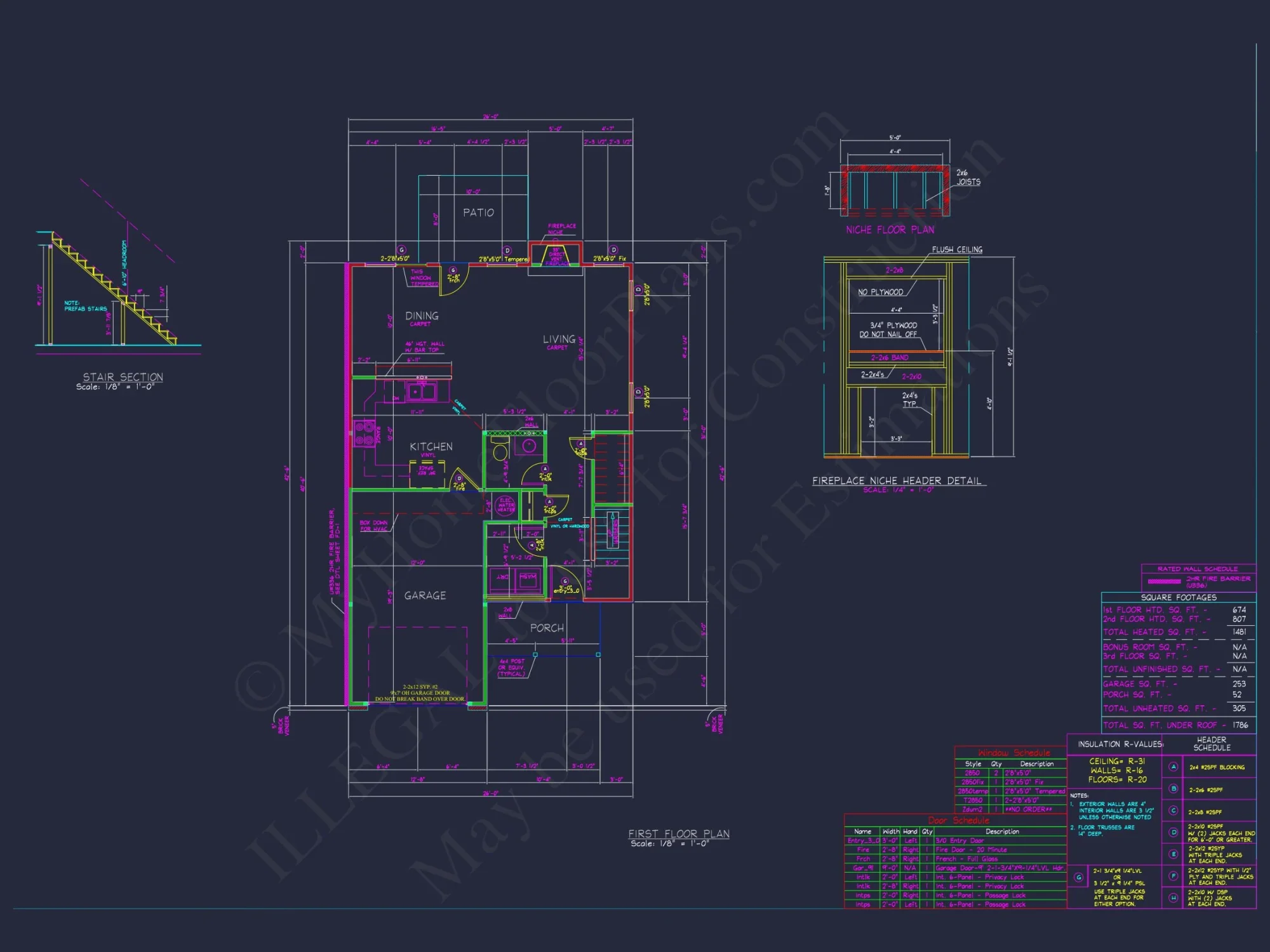 Classic house Plan with CAD Blueprints and 2-Story Designs