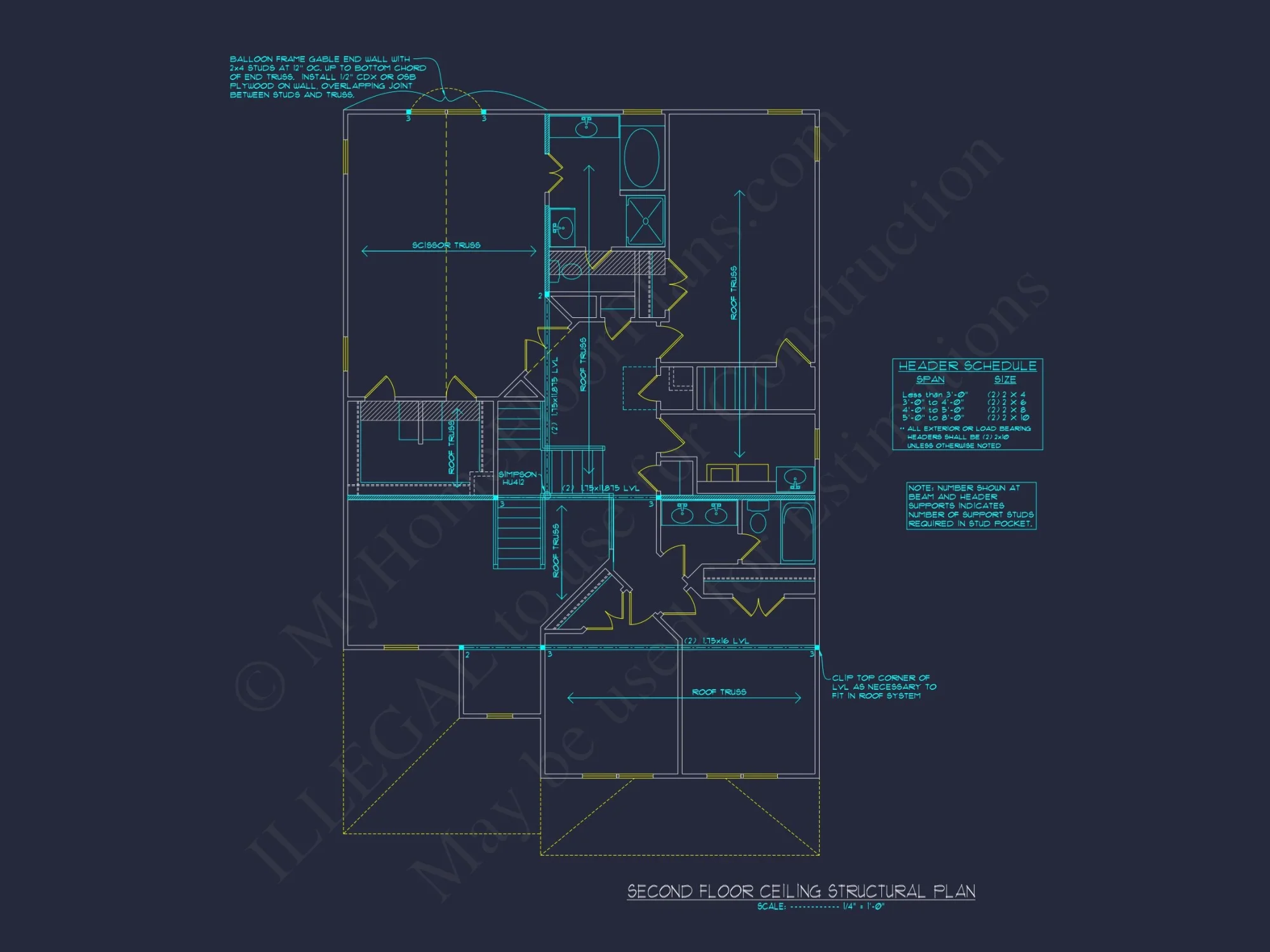 Elegant 2-Story house Plan with 4 Beds and Open Floor Design
