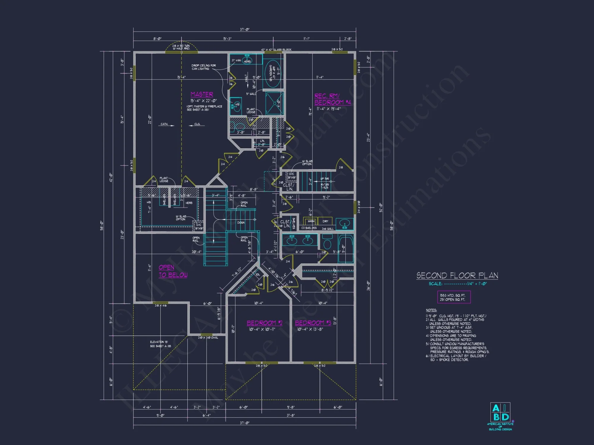 Elegant 2-Story house Plan with 4 Beds and Open Floor Design