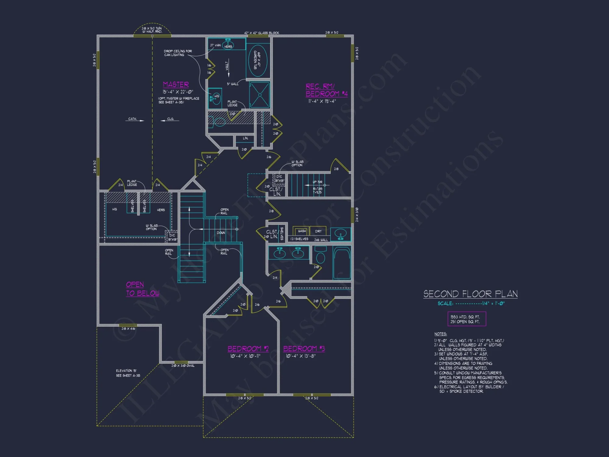 Elegant 2-Story house Plan with 4 Beds and Open Floor Design